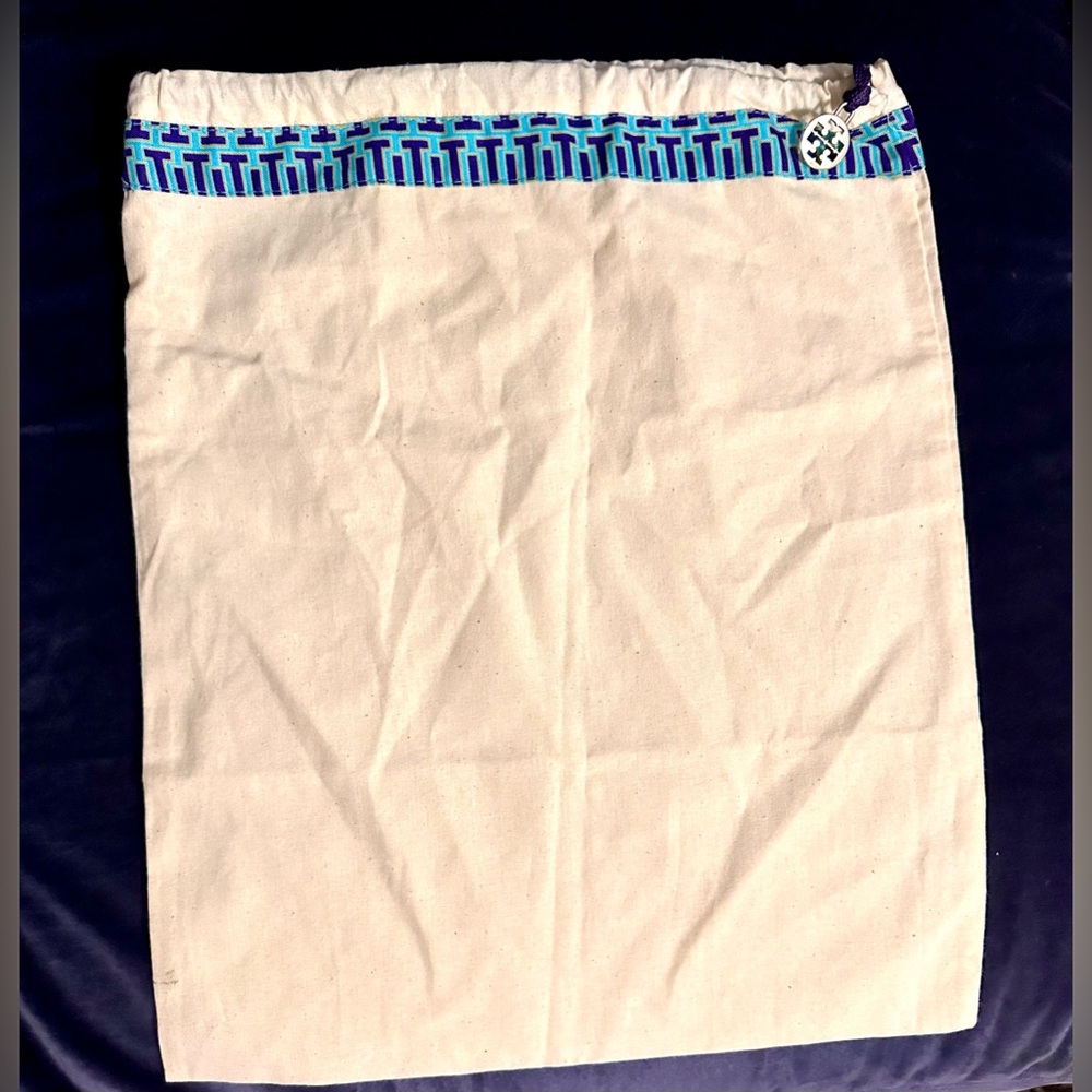 Tory Burch Large Dust Bag, 14.5” in Height and 12” in Width.
